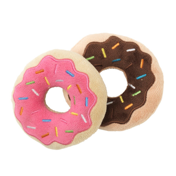 fuzzyard juguete para perros plush toy Donuts 2 per pack 1 lilo y rumba