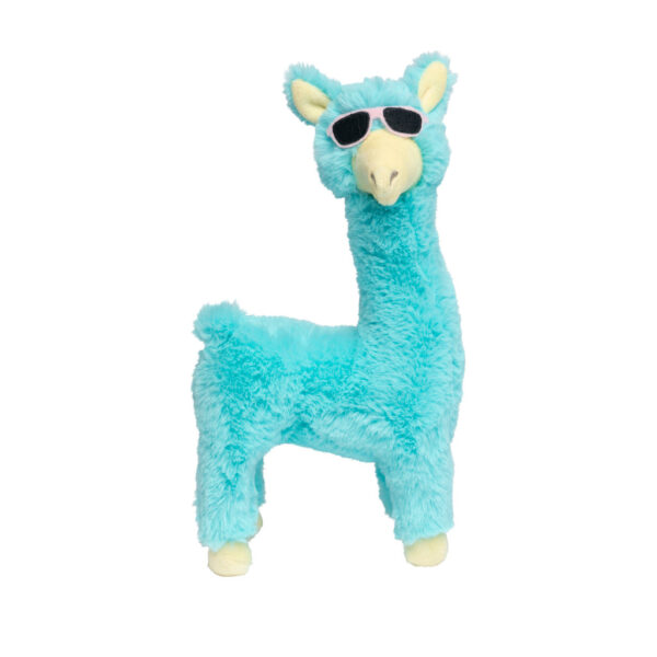 fuzzyard juguete para perros plush toy Kendrick Llama Blue1 lilo y rumba