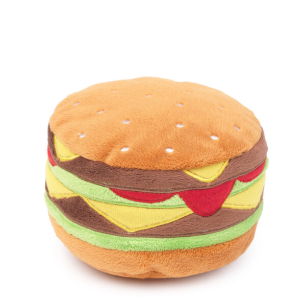 fuzzyard juguete para perros plush toy hamburguer 1 lilo y rumba