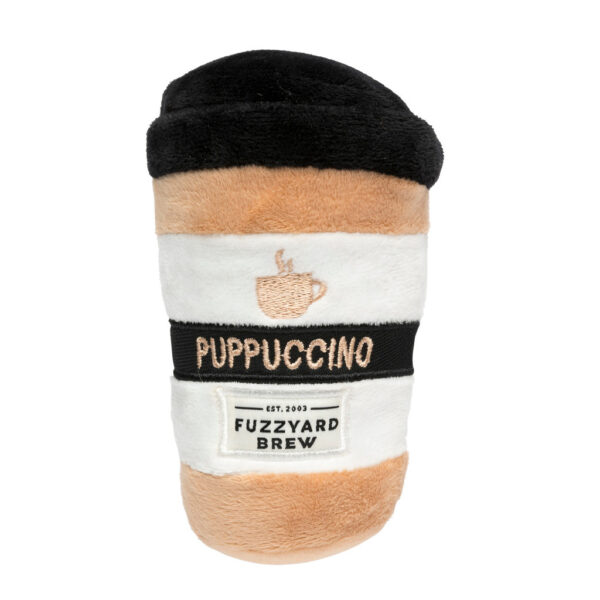 fuzzyard juguete para perros plush toy puppuccino coffee 3 lilo y rumba