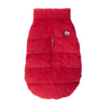 FuzzYard chaqueta pana para perros modelo Mosman Puffer roja