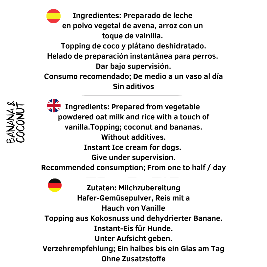 ingredientes banana helado